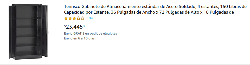 Amazon Estante de 23 mil pesos