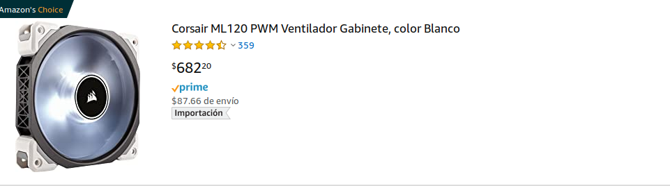 Amazon Ventilador para PC Normal