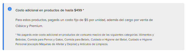 Referencia sanción por vender menos de $500